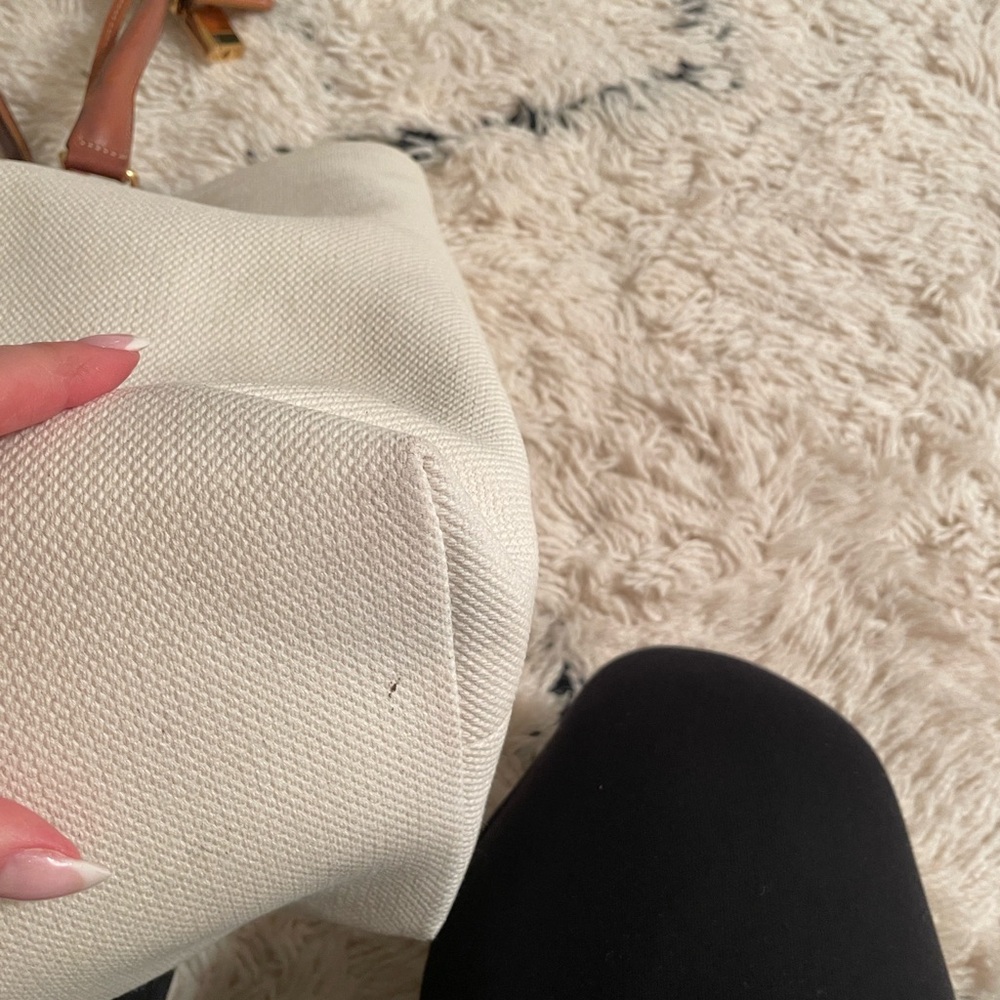 Celine Cream and Brown Tote Bag - Picture 4 of 13